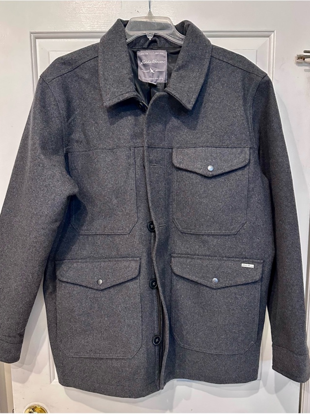 Eddie Bauer Bulman Creek Forester Mackinaw Chore Coat 2X Wool Blend